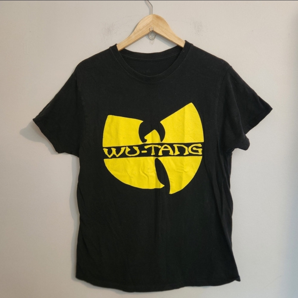 WU-TANG‎ CLAN Classic Logo T-Shirt Black Size Large RZA Graphic